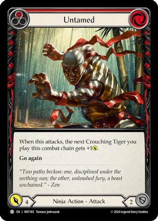 Untamed (Red) (MST185) [Part the Mistveil] Rainbow Foil - Deck Out Gaming