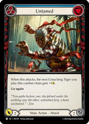 Untamed (Blue) (MST187) [Part the Mistveil] Rainbow Foil - Deck Out Gaming