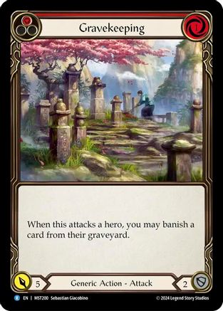 Gravekeeping (Red) (MST200) [Part the Mistveil] - Deck Out Gaming