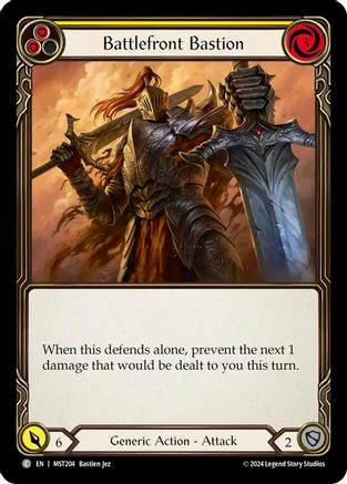 Battlefront Bastion (Yellow) (MST204) [Part the Mistveil] Rainbow Foil - Deck Out Gaming