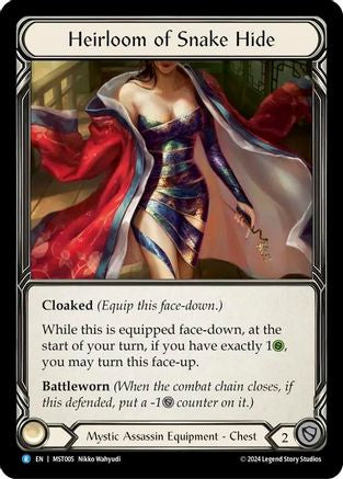 Heirloom of Snake Hide (MST005) [Part the Mistveil] Cold Foil - Deck Out Gaming