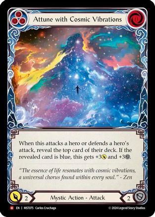 Attune with Cosmic Vibrations (MST075) [Part the Mistveil] Rainbow Foil - Deck Out Gaming
