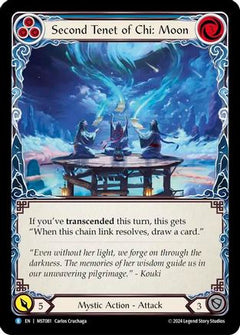 Second Tenet of Chi: Moon (MST081) [Part the Mistveil] Rainbow Foil - Deck Out Gaming