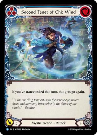 Second Tenet of Chi: Wind (MST083) [Part the Mistveil] - Deck Out Gaming