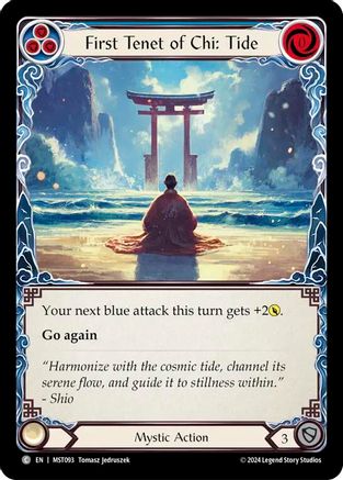First Tenet of Chi: Tide (MST093) [Part the Mistveil] Rainbow Foil - Deck Out Gaming