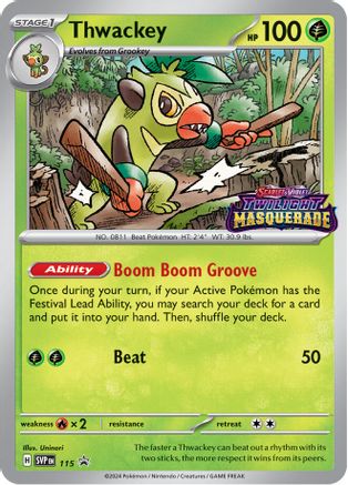 Thwackey - 115 (115) [SV: Scarlet & Violet Promo Cards] Holofoil - Deck Out Gaming