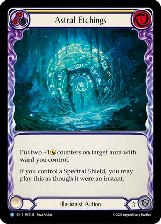 Astral Etchings (Yellow) (MST135) [Part the Mistveil] - Deck Out Gaming