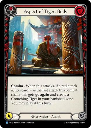 Aspect of Tiger: Body (MST164) [Part the Mistveil] Rainbow Foil - Deck Out Gaming