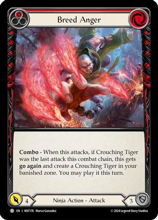 Breed Anger (Red) (MST176) [Part the Mistveil] Rainbow Foil - Deck Out Gaming