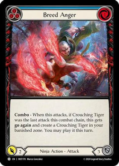 Breed Anger (Blue) (MST178) [Part the Mistveil] Rainbow Foil - Deck Out Gaming