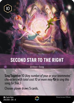 Second Star to the Right (Enchanted) (210/204) [Ursulas Return] Holofoil - Deck Out Gaming