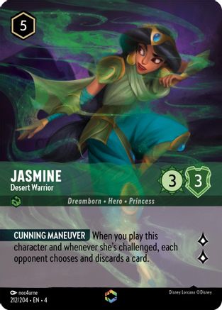 Jasmine - Desert Warrior (Enchanted) (212/204) [Ursulas Return] Holofoil - Deck Out Gaming