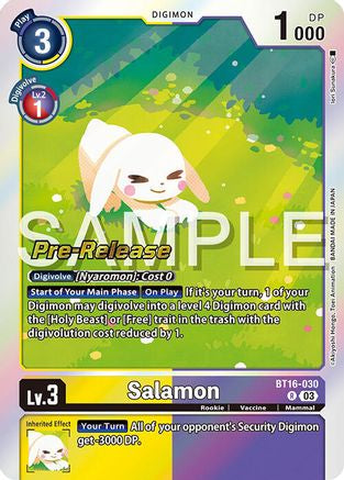 Salamon (BT16-030) [Beginning Observer Pre-Release Cards] Foil - Deck Out Gaming