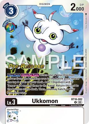 Ukkomon (BT16-082) [Beginning Observer Pre-Release Cards] Foil - Deck Out Gaming