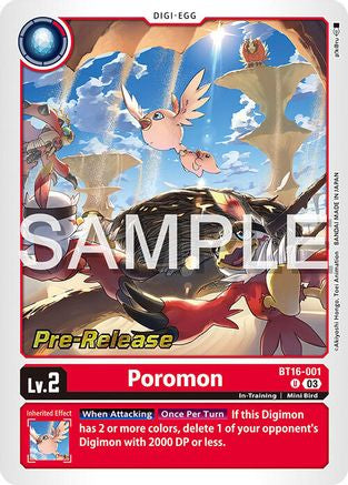 Poromon (BT16-001) [Beginning Observer Pre-Release Cards] Foil - Deck Out Gaming