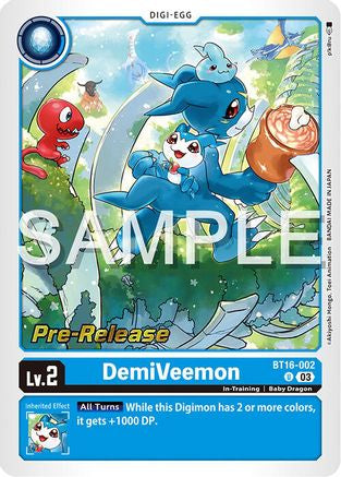 DemiVeemon (BT16-002) [Beginning Observer Pre-Release Cards] Foil - Deck Out Gaming