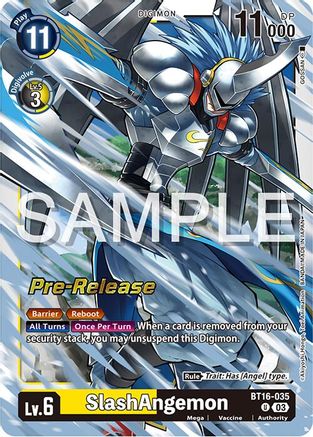 SlashAngemon (BT16-035) [Beginning Observer Pre-Release Cards] Foil - Deck Out Gaming