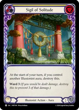 Sigil of Solitude (Yellow) (MST144) [Part the Mistveil] Rainbow Foil - Deck Out Gaming