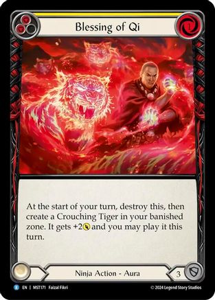 Blessing of Qi (Yellow) (MST171) [Part the Mistveil] - Deck Out Gaming