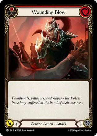 Wounding Blow (Red) (MST215) [Part the Mistveil] - Deck Out Gaming
