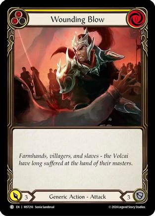Wounding Blow (Yellow) (MST216) [Part the Mistveil] - Deck Out Gaming
