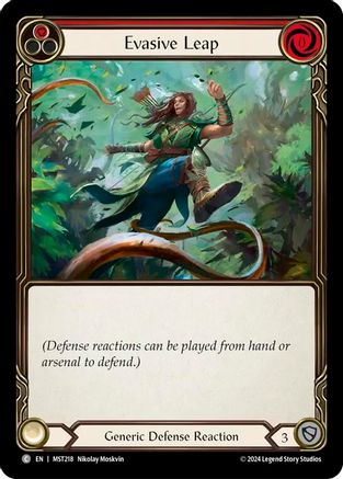 Evasive Leap (Red) (MST218) [Part the Mistveil] Rainbow Foil - Deck Out Gaming