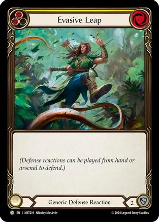 Evasive Leap (Yellow) (MST219) [Part the Mistveil] Rainbow Foil - Deck Out Gaming