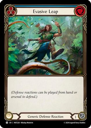 Evasive Leap (Blue) (MST220) [Part the Mistveil] - Deck Out Gaming