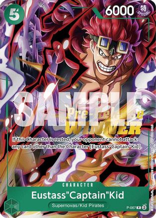 Eustass"Captain"Kid (OP-07 Pre-Release Tournament) [Winner] (P-067) [One Piece Promotion Cards] Foil - Deck Out Gaming