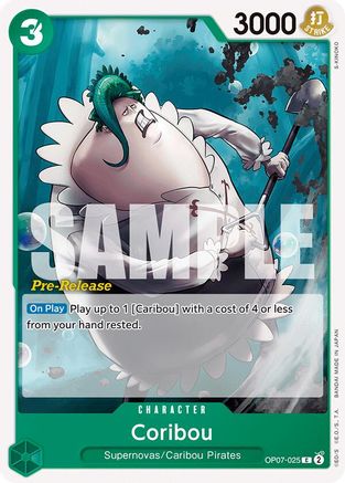 Coribou (OP07-025) [500 Years in the Future Pre-Release Cards] - Deck Out Gaming