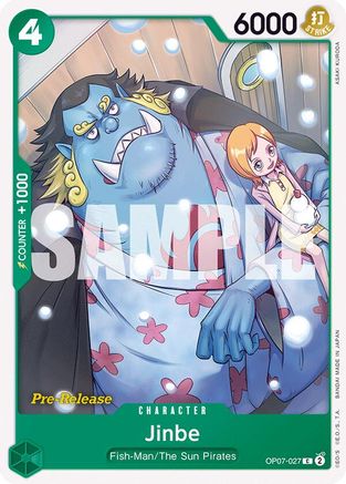 Jinbe (027) (OP07-027) [500 Years in the Future Pre-Release Cards] - Deck Out Gaming