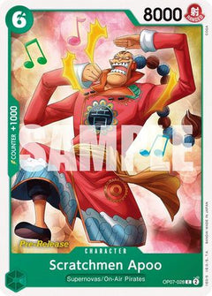 Scratchmen Apoo (OP07-028) [500 Years in the Future Pre-Release Cards] - Deck Out Gaming