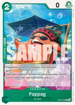 Pappag (OP07-030) [500 Years in the Future Pre-Release Cards] - Deck Out Gaming