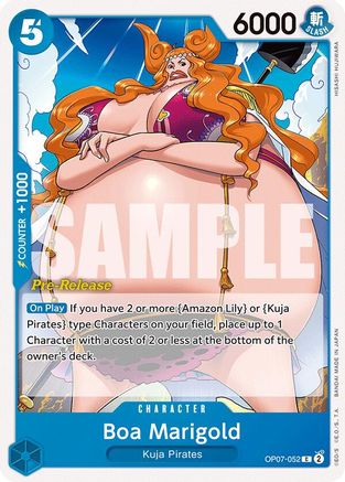 Boa Marigold (OP07-052) [500 Years in the Future Pre-Release Cards] - Deck Out Gaming