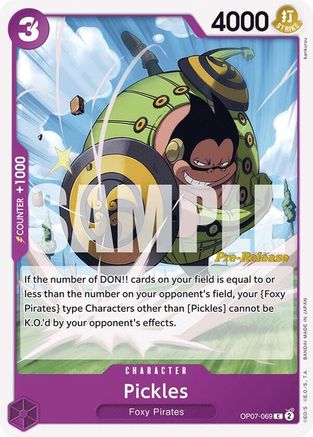 Pickles (OP07-069) [500 Years in the Future Pre-Release Cards] - Deck Out Gaming