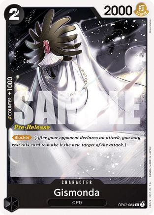 Gismonda (OP07-084) [500 Years in the Future Pre-Release Cards] - Deck Out Gaming