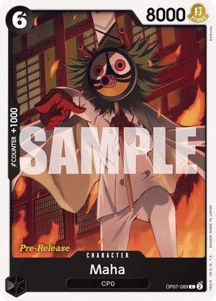 Maha (OP07-089) [500 Years in the Future Pre-Release Cards] - Deck Out Gaming