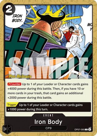Iron Body (OP07-095) [500 Years in the Future Pre-Release Cards] - Deck Out Gaming