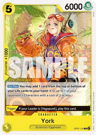 York (OP07-110) [500 Years in the Future Pre-Release Cards] - Deck Out Gaming