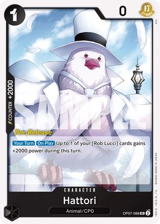 Hattori (OP07-088) [500 Years in the Future Pre-Release Cards] - Deck Out Gaming