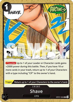 Shave (OP07-094) [500 Years in the Future Pre-Release Cards] - Deck Out Gaming