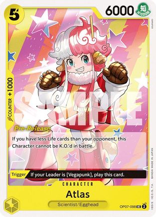 Atlas (OP07-098) [500 Years in the Future Pre-Release Cards] - Deck Out Gaming