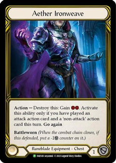 Aether Ironweave (Golden) - FAB149 (FAB149) [Flesh and Blood: Promo Cards] Cold Foil - Deck Out Gaming