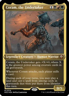 Coram, the Undertaker (Foil Etched) (19) [Modern Horizons 3 Commander] foil - Deck Out Gaming