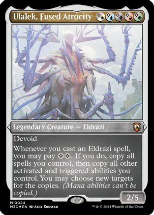Ulalek, Fused Atrocity (Foil Etched) (24) [Modern Horizons 3 Commander] foil - Deck Out Gaming