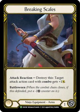 Breaking Scales (Golden) - FAB148 (FAB148) [Flesh and Blood: Promo Cards] Cold Foil - Deck Out Gaming