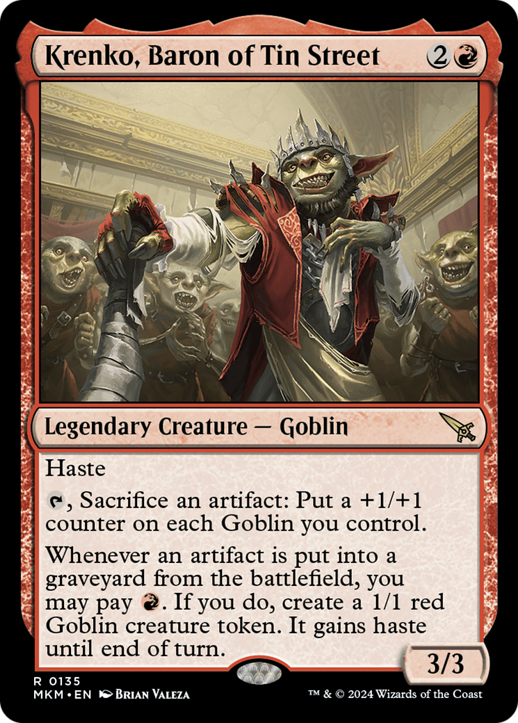 Krenko, Baron of Tin Street (135) [Murders at Karlov Manor] foil - Deck Out Gaming