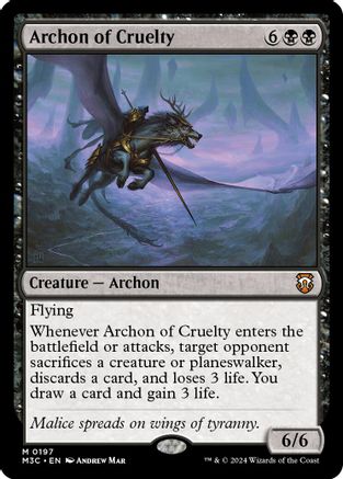 Archon of Cruelty (Ripple Foil) (197) [Modern Horizons 3 Commander] foil - Deck Out Gaming