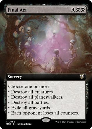 Final Act (Extended Art) (Ripple Foil) (52) [Modern Horizons 3 Commander] foil - Deck Out Gaming