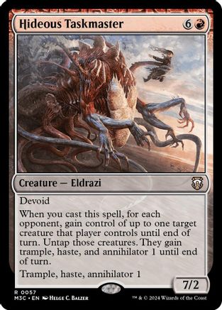 Hideous Taskmaster (Ripple Foil) (57) [Modern Horizons 3 Commander] foil - Deck Out Gaming